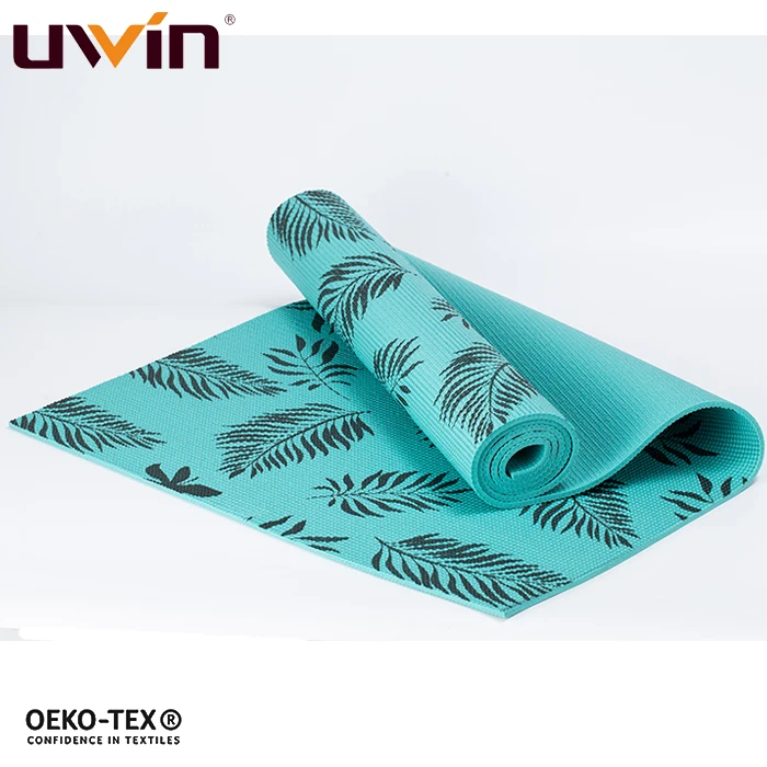 UWIN Durable Black Turquoise Blue Red Purple Exercise Gym Training Fitness Club Studio Pilates Anti Slip PVC Material Yoga Mat