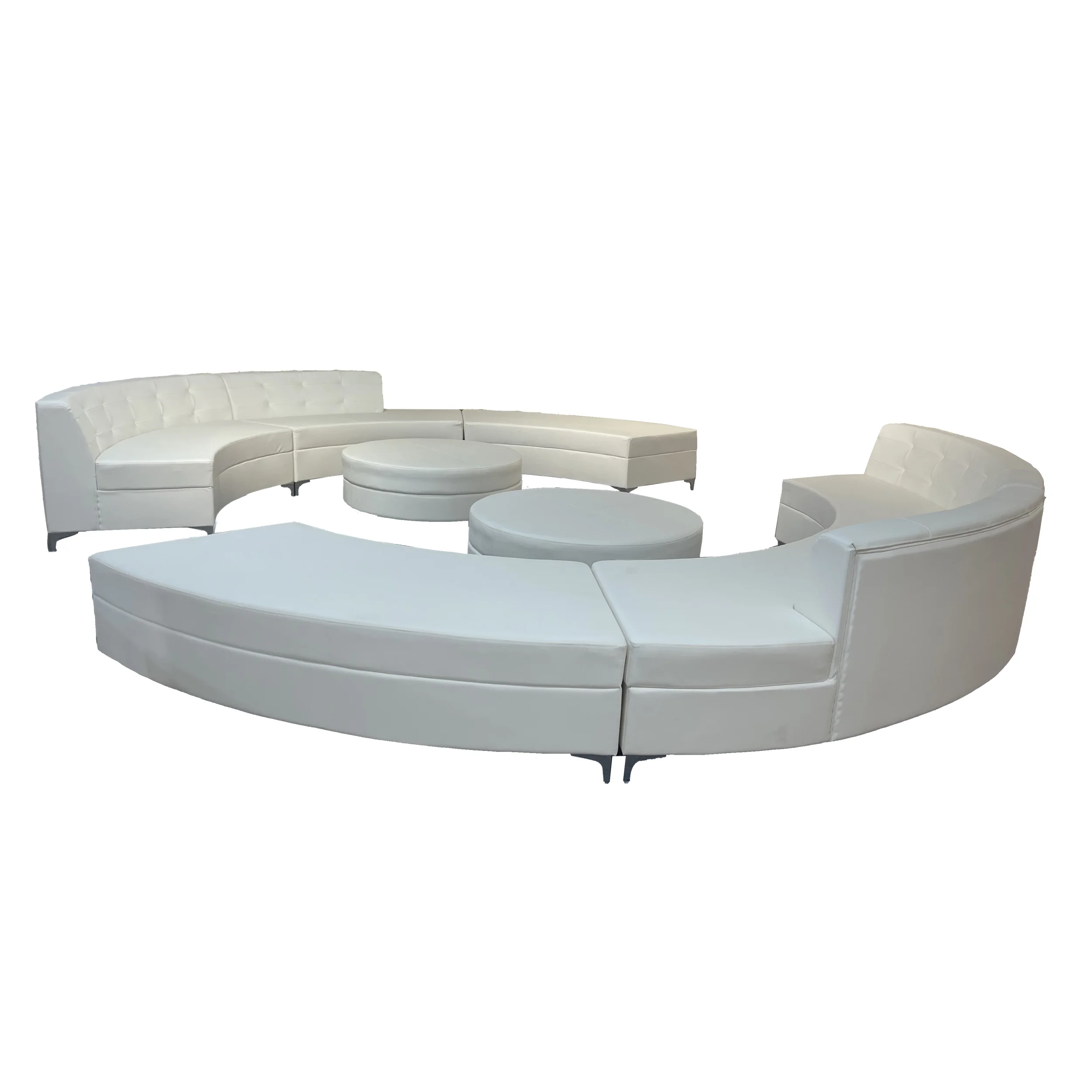Hot Sale Modular Hall White Couch Sectional Sofa For Club