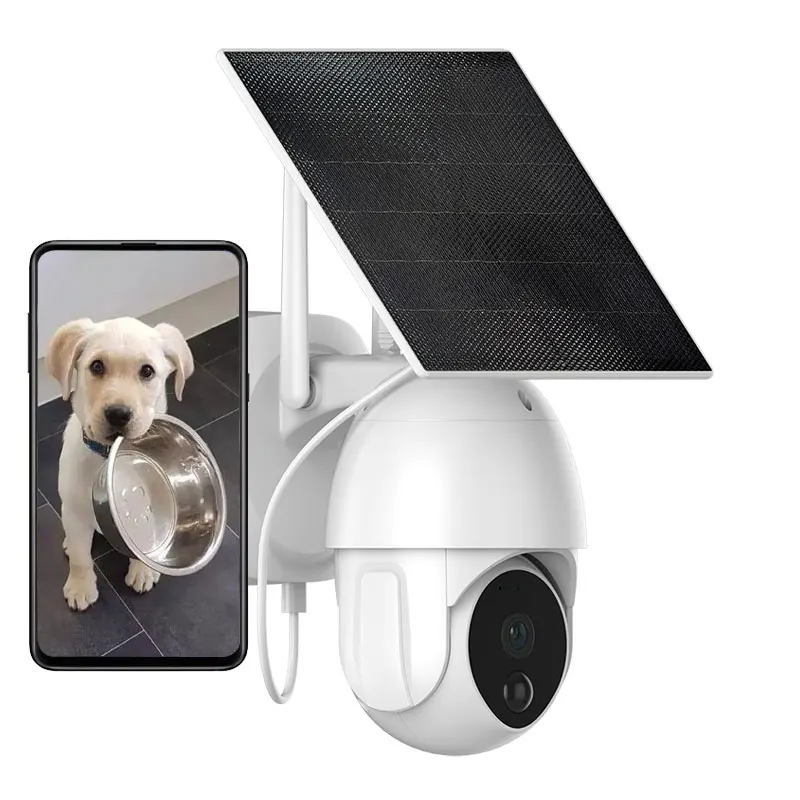 Outdoor and Indoor 1080P  Video Wireless Surveillance Wifi IP Security CCTV Battery Camera Equipped With Solar Panel