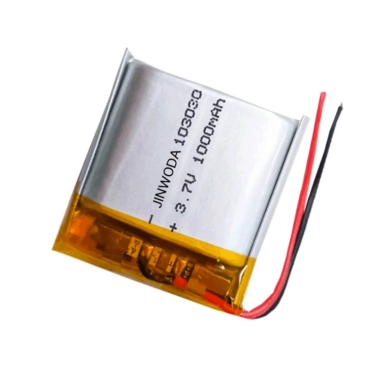 3.7V polymer lithium battery rechargeable 103030 universal warm handbag breast pump custom 1000mah battery cell
