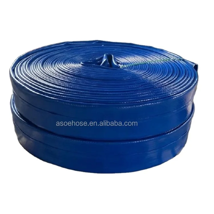 2-6  Inch Polyurethane Lay Flat Hose Heavy Duty Layflat Water Pump Hose Pipe