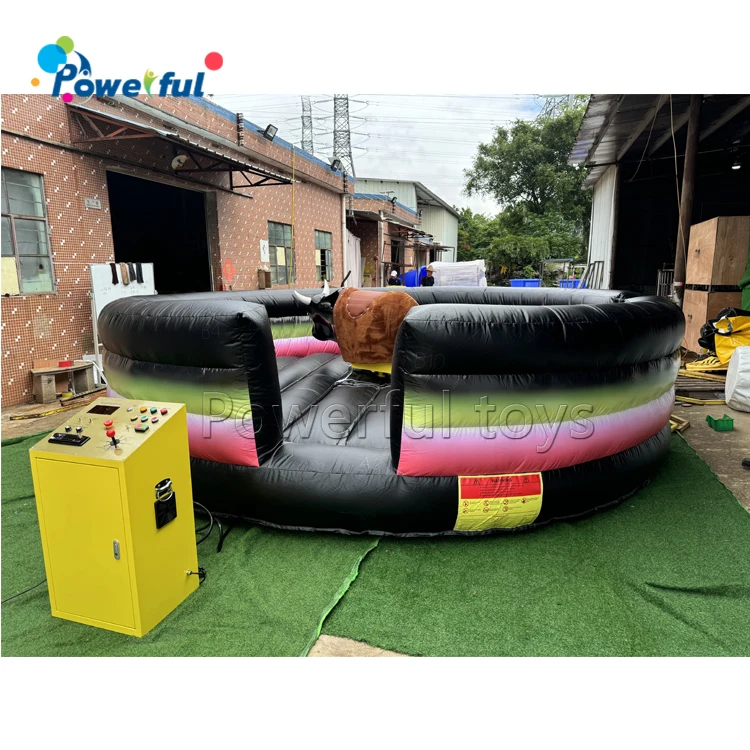 Outdoor indoor sport game inflatable rodeo bull amusement park ride inflatable mechanical bull ride
