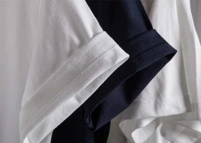 Custom logo streetwear mock neck 100% cotton thick black t-shirt blank tshirt heavy weight oversized plain white t shirt for men