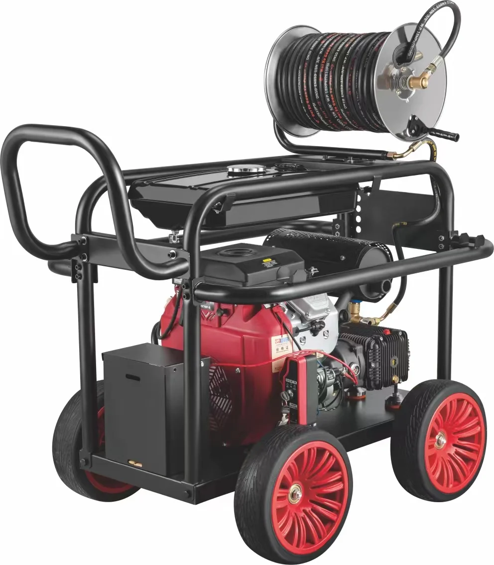 Gasoline lifan brand engine  Double  cylinder 200BAR 40 L/MIN   Petrol Portable Gasoline High Pressure Washer  drain cleaner