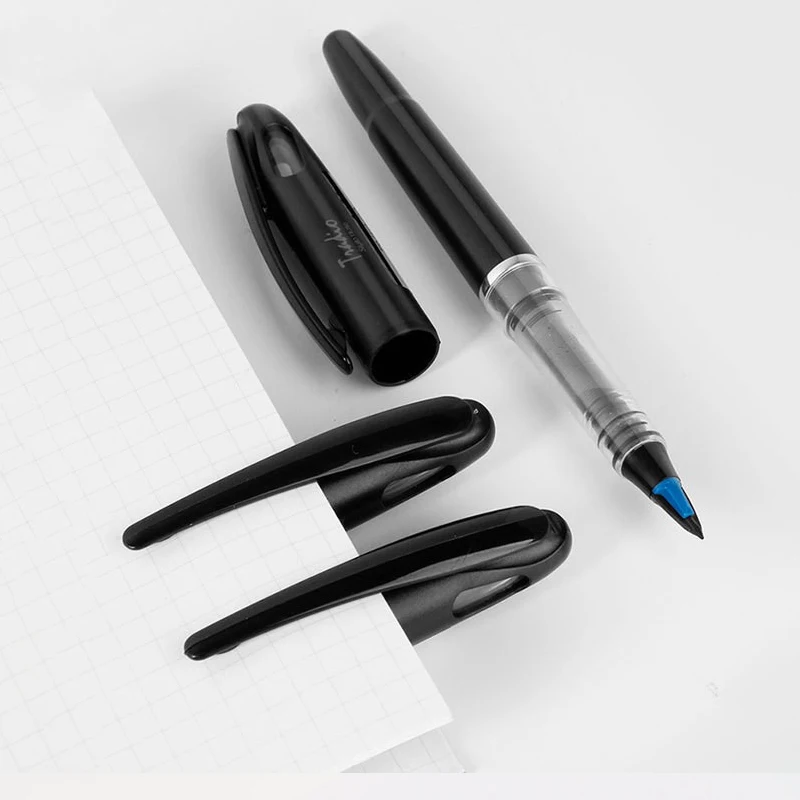 TRJ50  Brush pen blue Duckbill signature pen Line drawing Sketch office Comic pen high quality