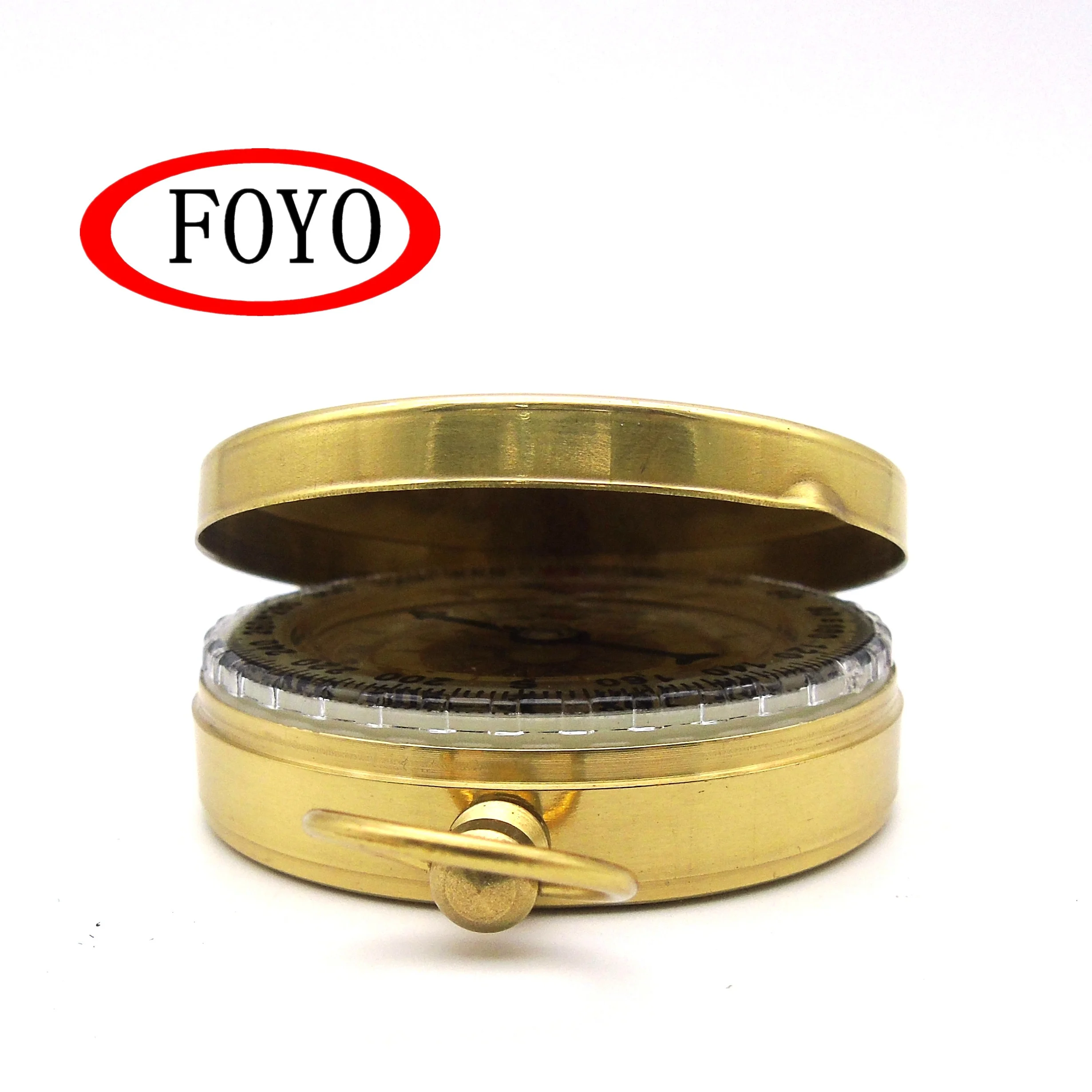  Брендовый Золотой Компас FOYO светящийся в темноте Военный компас Классический карманный для