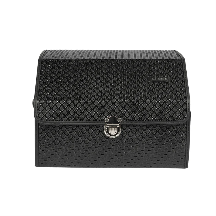 Custom Logo Leather/EVA/XPE Waterproof Car Trunk Storage Organizer