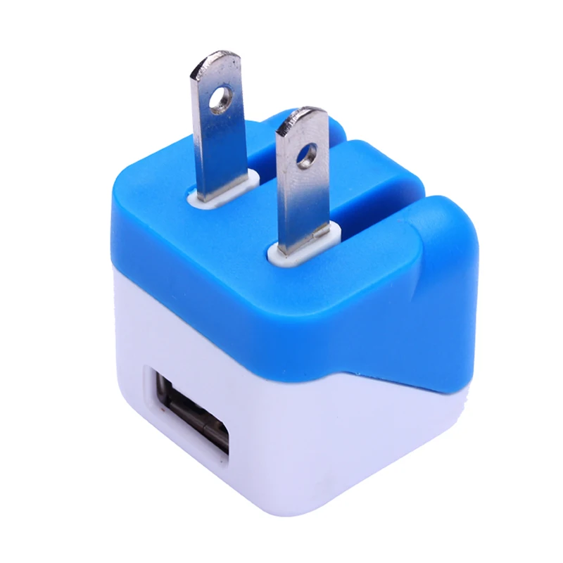US 5V travel charger adapter single port micro usb wall charger with fold plug