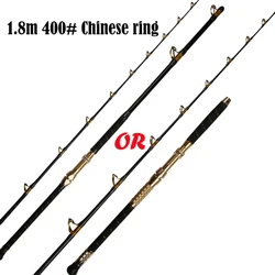New 80-130lbs heavy jigging Trolling Rod  Big Game FUJI rings Fishing Rods Fiberglass Deep Sea Saltwater boat rod in stock