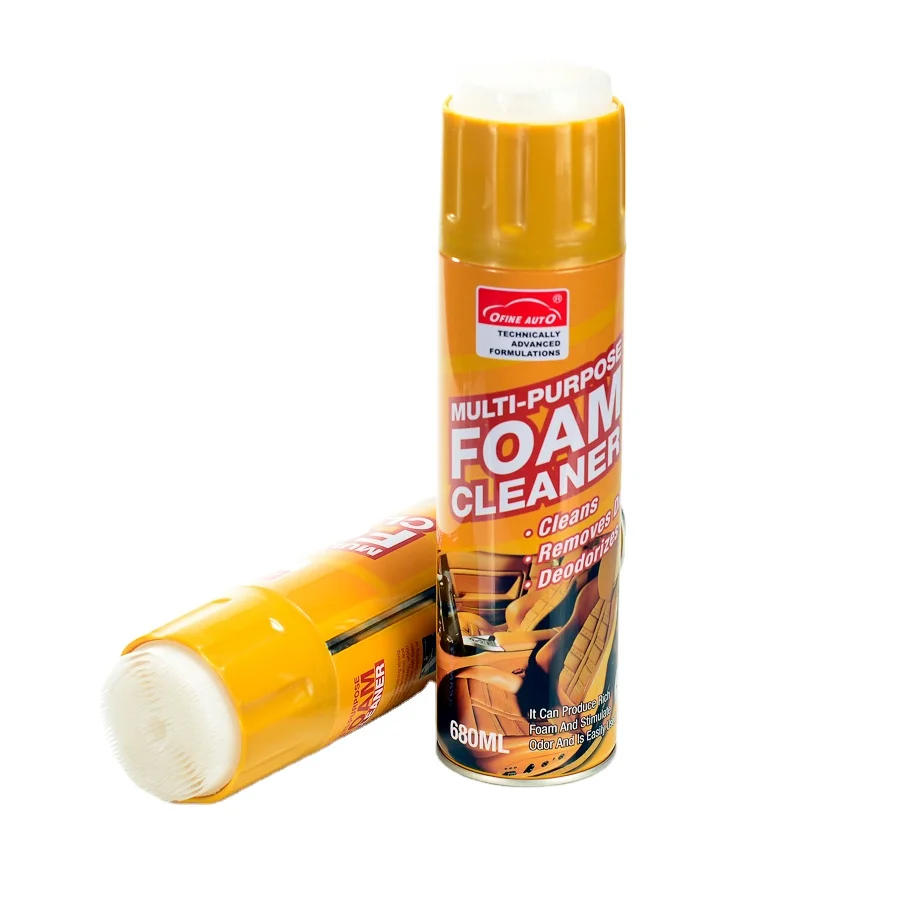 Multi purpose car cleaning foam cleaner spray use for car seat furniture household appliances leather