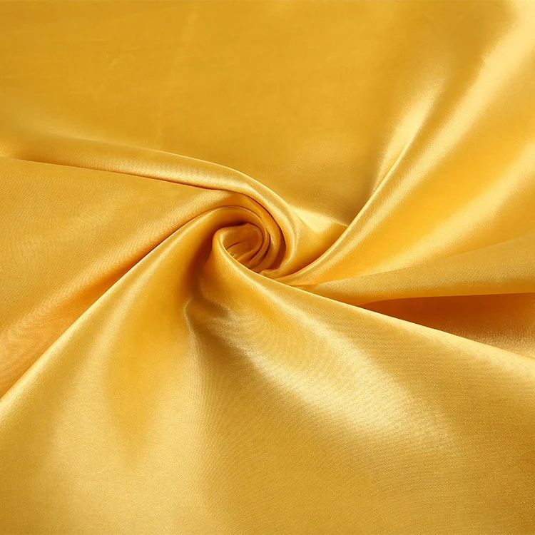
Durable support dyed non-twist woven plain satin silk fabric polyester 