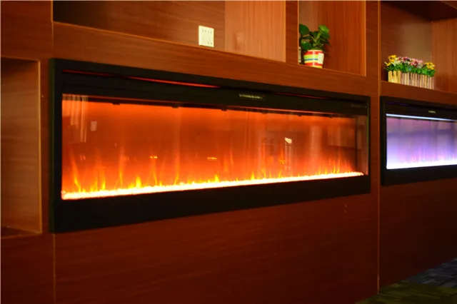  Солнечный 73 дюймовый настенный утопленный Электрический камин