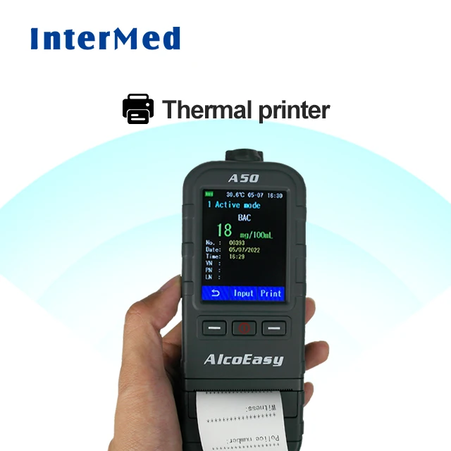 New Portable  Alcohol Breath Tester with Digital Display Screen USB Rechargeable Breathalyzer Analyzer High Accuracy A50