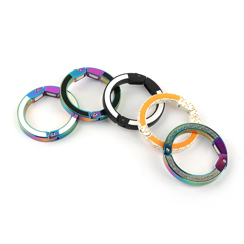 Quick Release Key Chain Pendant Creative Personality Car Chain DIY Material Accessories Key Ring 2024 Design Metal Zinc Alloy