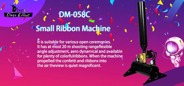 Confetti Ribbon Machine Electric Ribbon Cannon with DMX Confetti Machine for Tnt Gender Reveal Machine