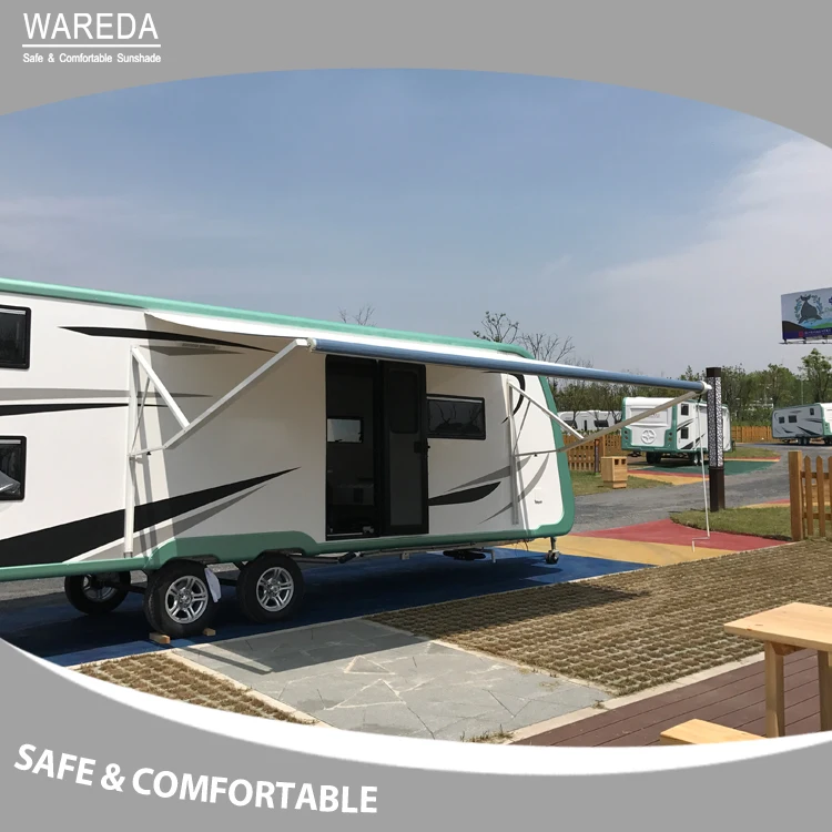 motorized rv camper trailer awning
