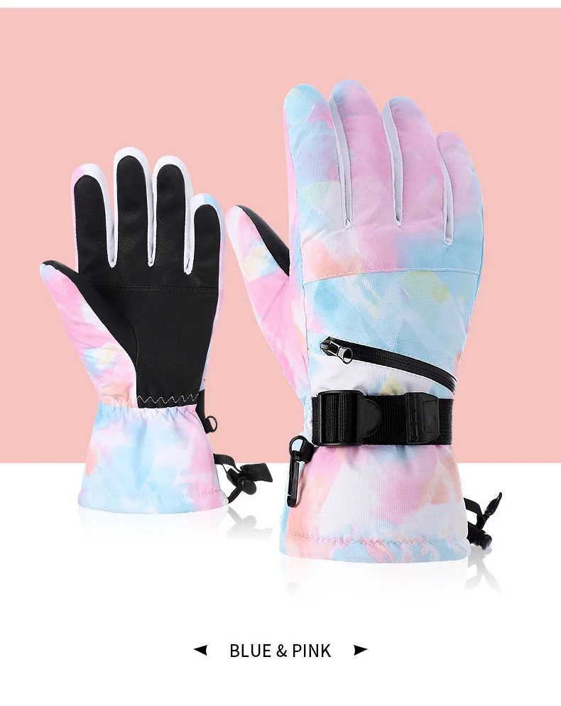 Заводская цена водонепроницаемые зимние теплые лыжные перчатки унисекс для