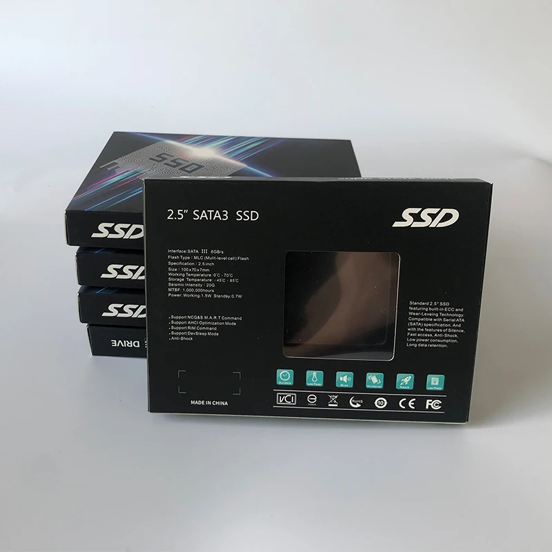 Factory wholesale 2.5 inch sata3 2 tb ssd 1tb ssd, 480 gb 512gb disco duro ssd with retail packing
