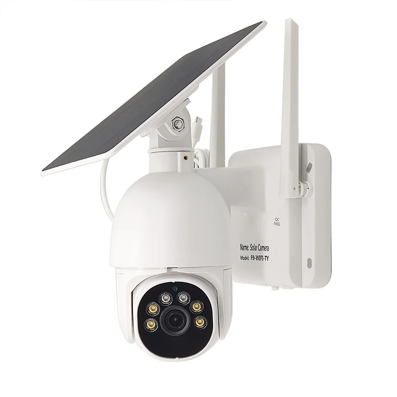 Solar Panel Battery Lights CCTV Surveillance Camera WiFi 2.4GHz Solar Camera 1080HD  PIR motion sensor camera