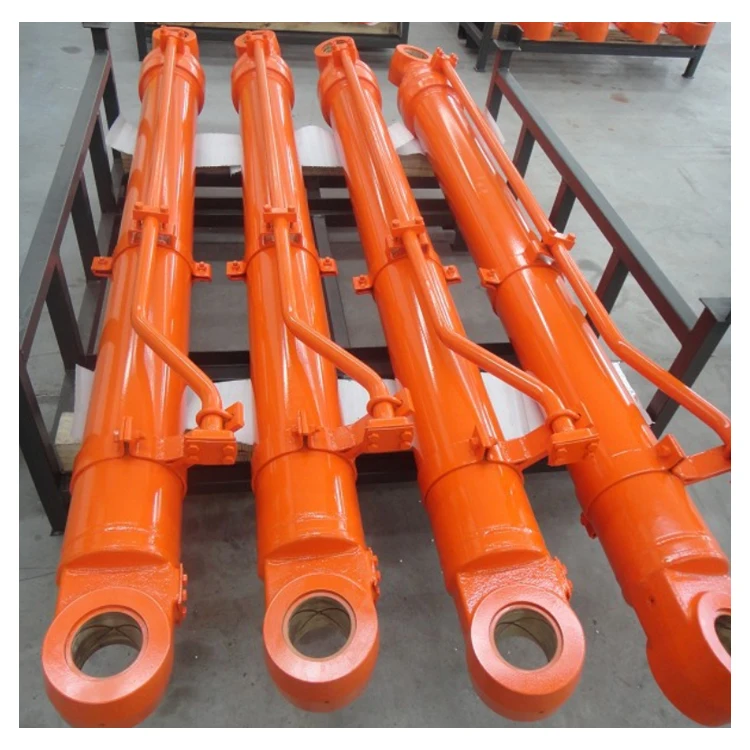 Professional Custom Double Acting Three / Four / Five Stages Telescopic Hydraulic Cylinder Form Factory