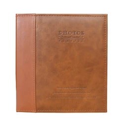 Self adhesive sheet 4x6 photo album 220*240mm dry mount stick 6x8 album leather cover 40 pages photo book albums