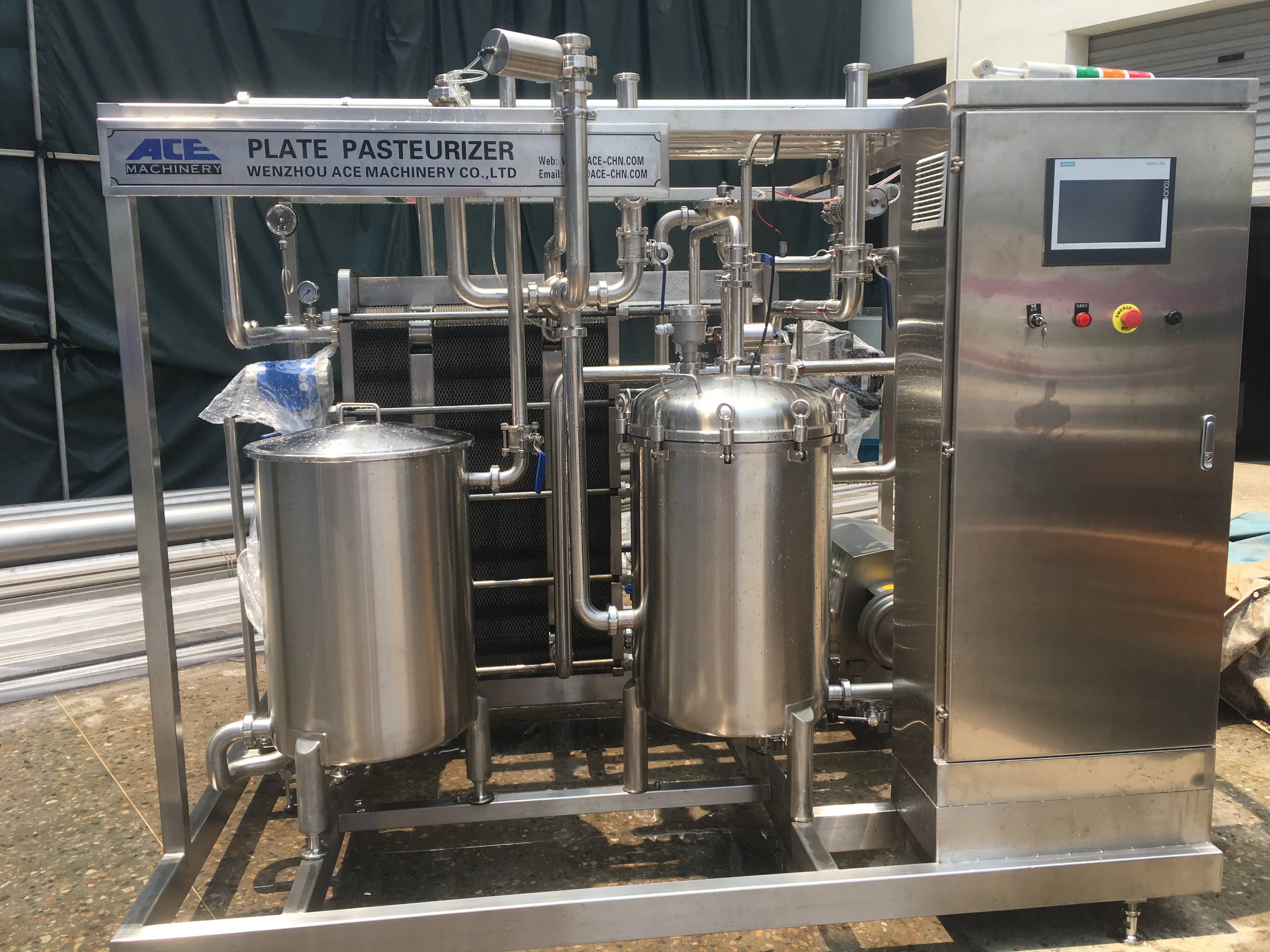 Fruit Juice Sterilizer  Full Automatic UHT Plate Sterilizer /Pasteurizer
