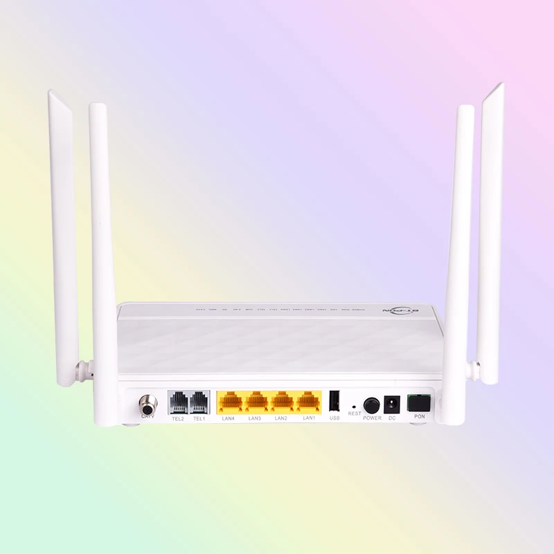Triple Play Rf 2.4G 5 G Epon Gpon Ont Xpon Wifi Dual Band Onu Catv Pots Lan Port