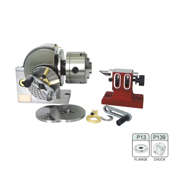 Dividing Head BS series Semi-Universal Center Milling Machine accessory with Optional Accessories 3-jaw chuck