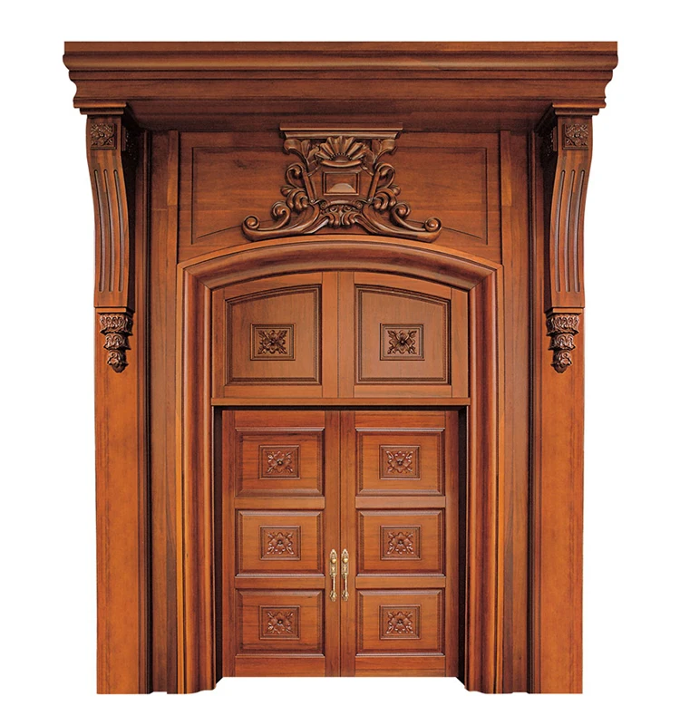 EEHE latest kerala gate wood carving design modern mahogany main entrance door price