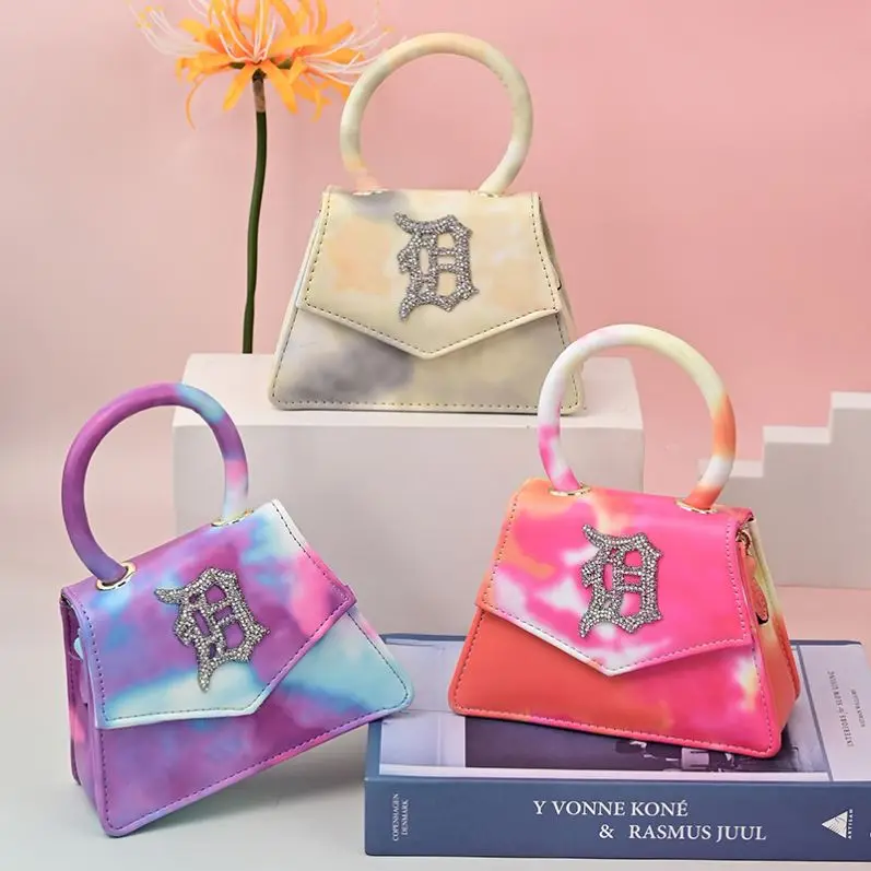2021 summer Hot Sale Chain rainbow  Tie dye  D  purse Handbags detroit Purse And Handbags Bag For Women