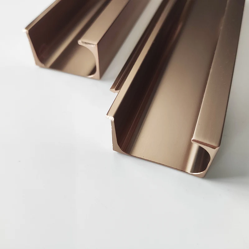 Aluminum Alloy Furniture Pull Handle For Kitchen Cabinet Wardrobe Closet Drawer Door Handles Hidden Handle furniture parts