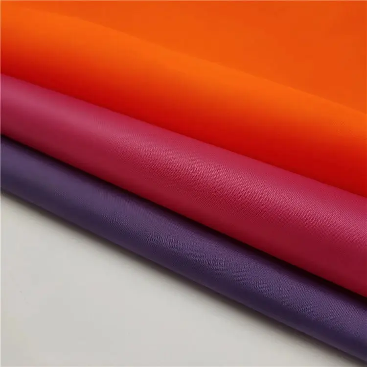 100% Polyester Fabrics 190t 210t ribstop Taffeta Material Lining Plain Tear Resistant black