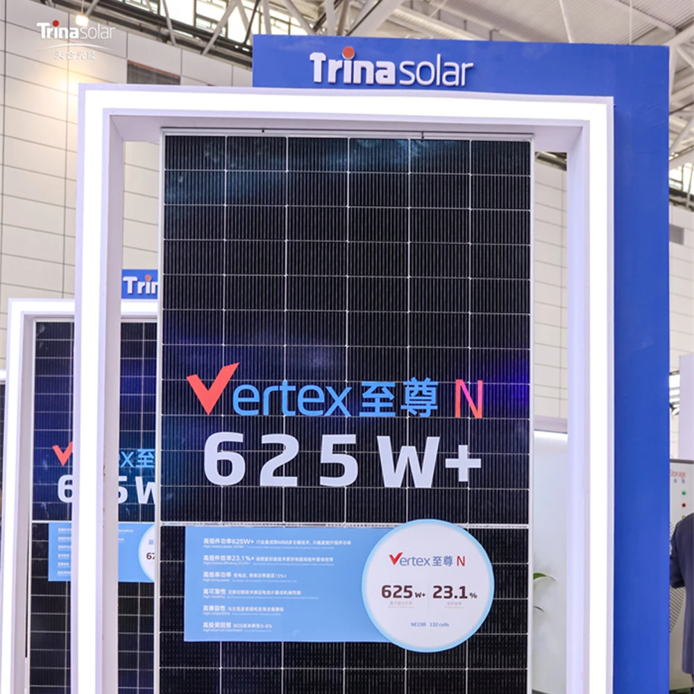 Trina Solar Panel Double Glass 590W Monocrystalline Silicon Panel Solar Price
