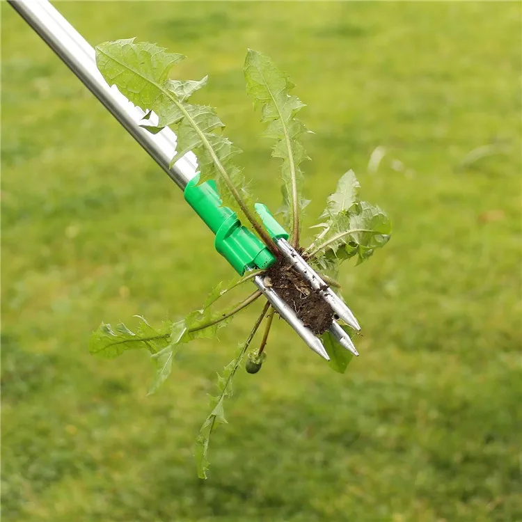 
Aluminum Portable Weed Puller Root Remover Claw Weeder Long Handled Stand Up Weed Puller Manual Garden Lawn Outdoor Killer Tool 