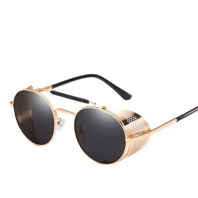 
steampunk oval fashion sunglasses newest 2020 women custom designer retro unique manufacturer metal shades sun glasses women 899 