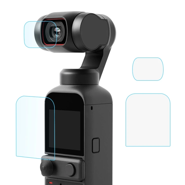 PULUZ 9H 2.5D HD закаленное стекло для защиты объектива + экранная пленка DJI OSMO Pocket 2 Доставка в тот же