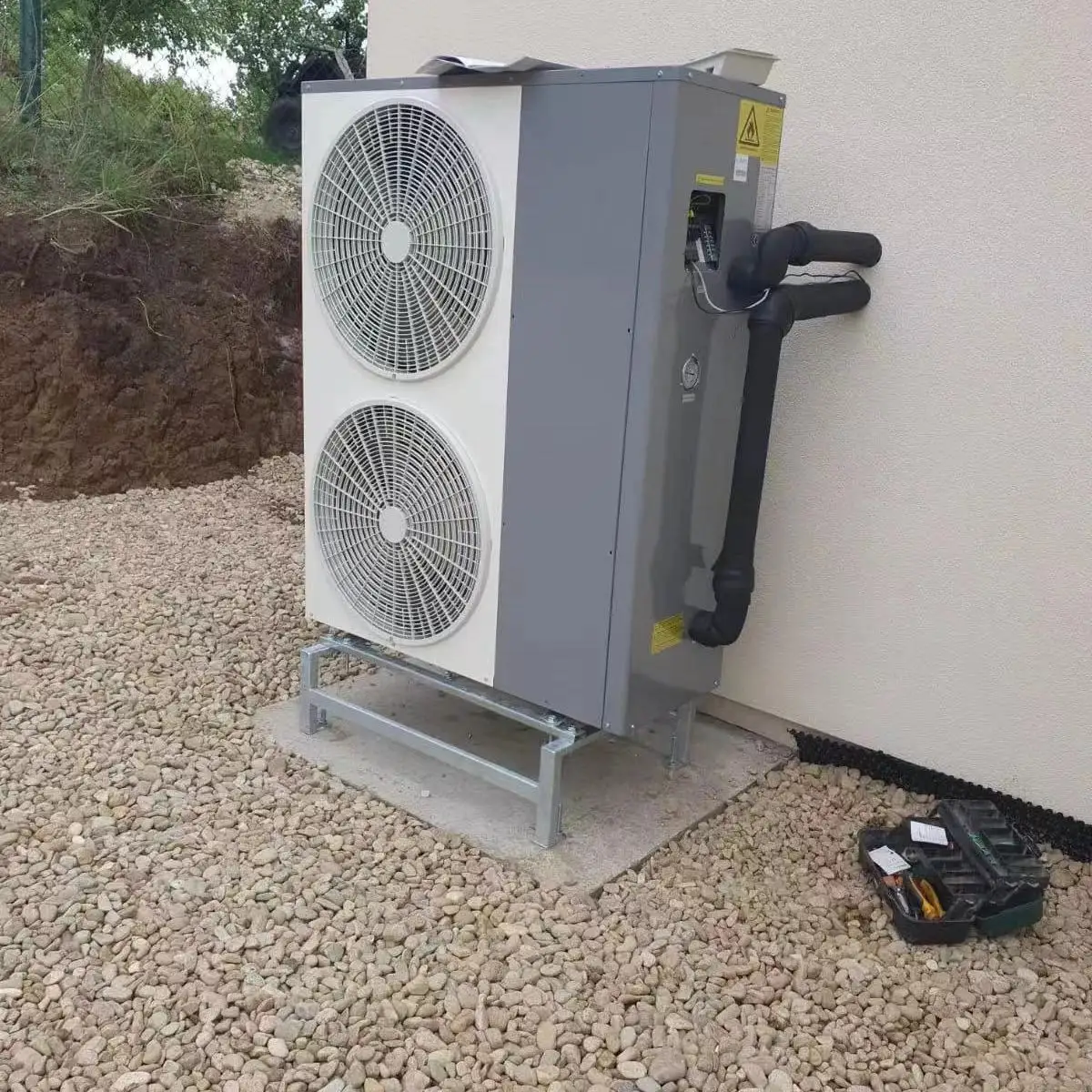 Saving Heat Pump Aircon R32 Air to Water Cooling Heating Residential Pompa Ciepla Monobloc Heat Pump Air Conditioner with WIFI