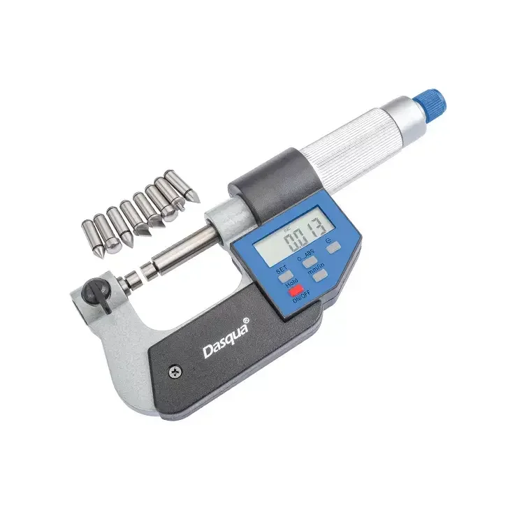 Dasqua 0-25mm/0-1' Universal Digital Micrometer 2 Years Warranty 25-50mm/1'-2' Electronic Micrometer Measuring Tool