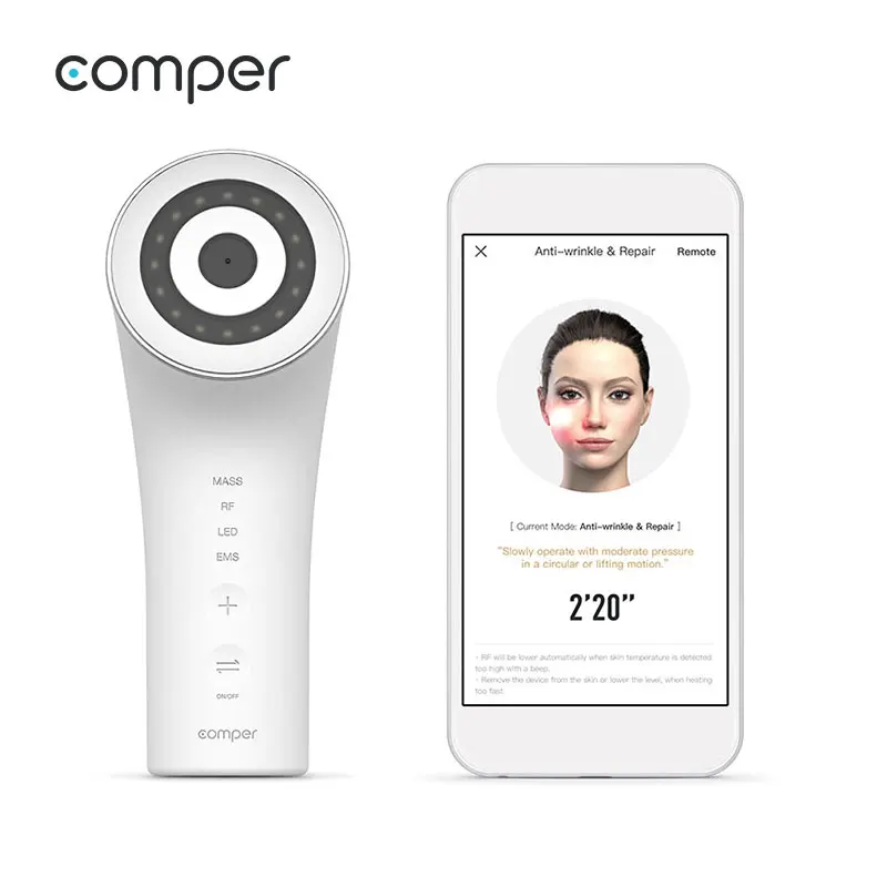 
CE and RoHs approved Munti function handheld Smart RF EMS MASS LED Facial skin care Device Facial Lifting Device 