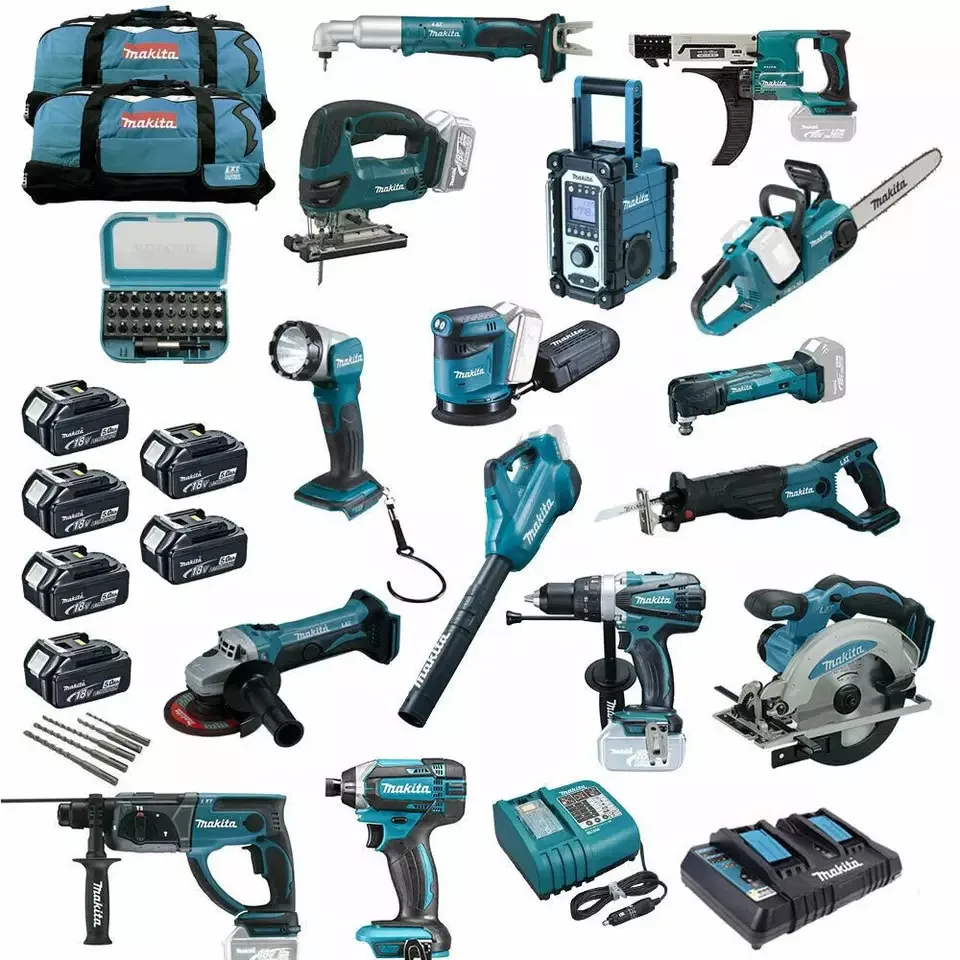 Original FOR-Makitas LXT1500 18-Volt LXT Lithium-Ion Combo Kit / Power Tool / Cordless Drill
