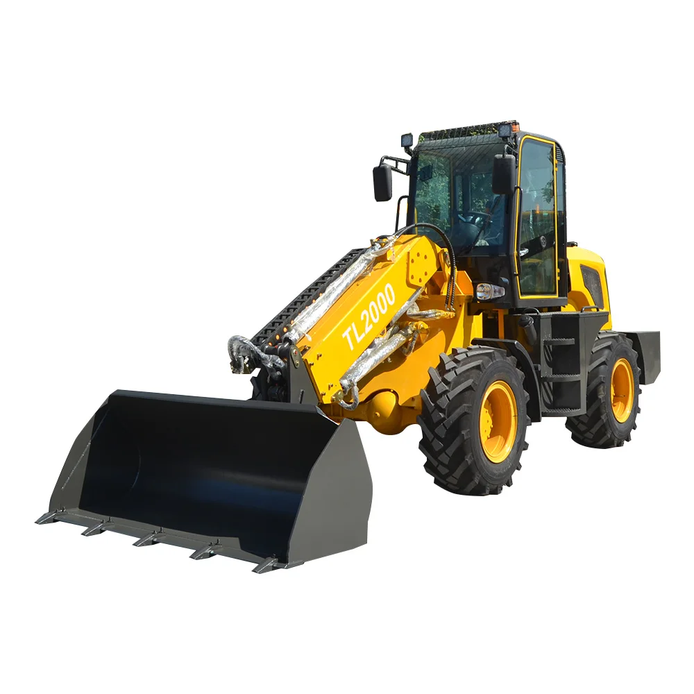 Factory Direct Export TL2000 telehandler telescopic loader 4x4 front end loader