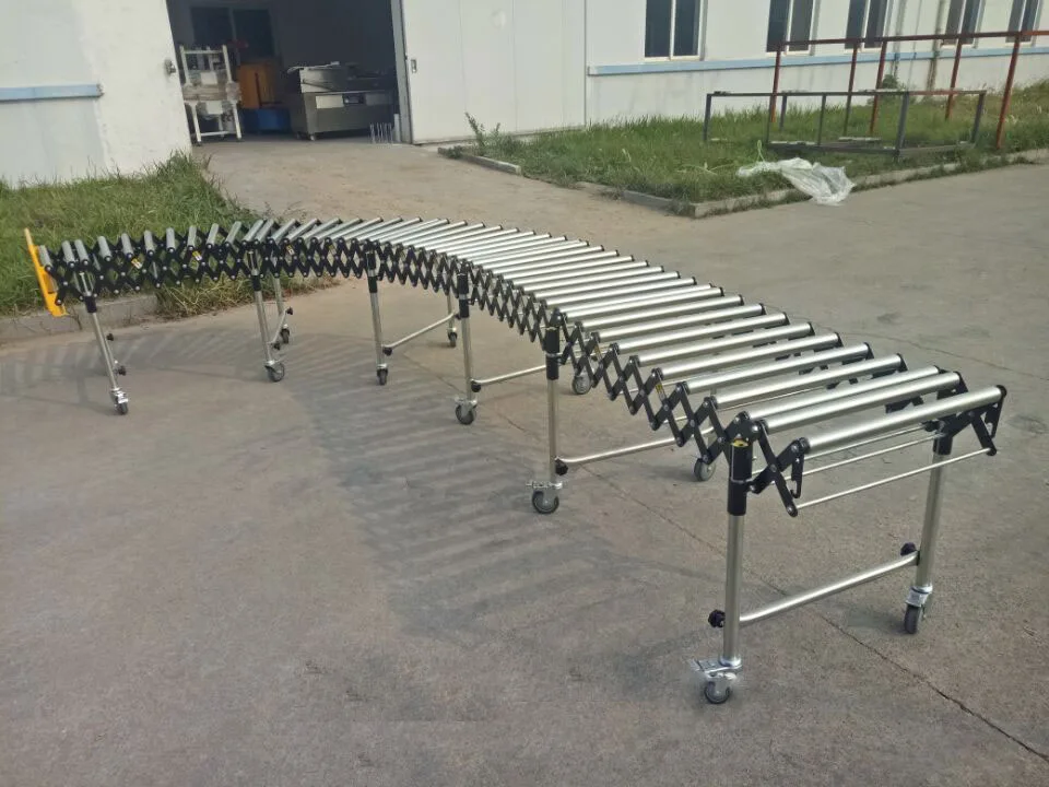 Flexible  Telescopic Adjustable Gravity Roller Conveyor