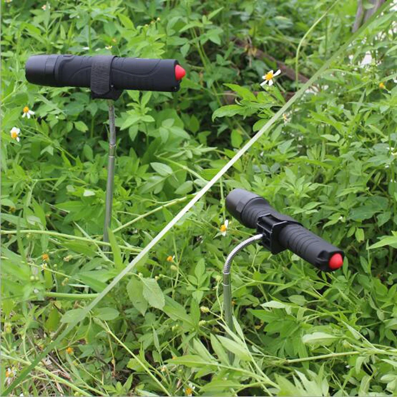 U Type 1/4 Threaded hole diameter 6mm Screw Magic Tape Clip for Fishing Lamp Flashlight Mount Camera Bracket