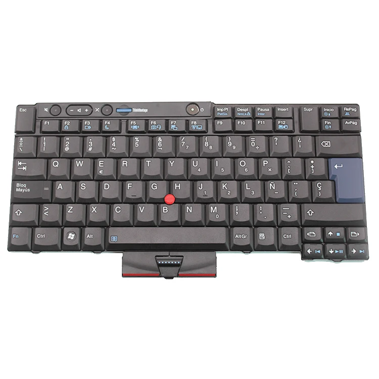 laptop Teclado For Lenovo Thinkpad T520 T420 T400S T410S T410 T510 W510 W520 X220 Series SP Spanish Black Laptop Keyboard