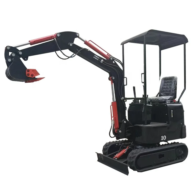 FREE SHIPPING 1000kg Mini Small Digger CE/EPA/EURO 5 China Wholesale Compact Excavators 1 Ton