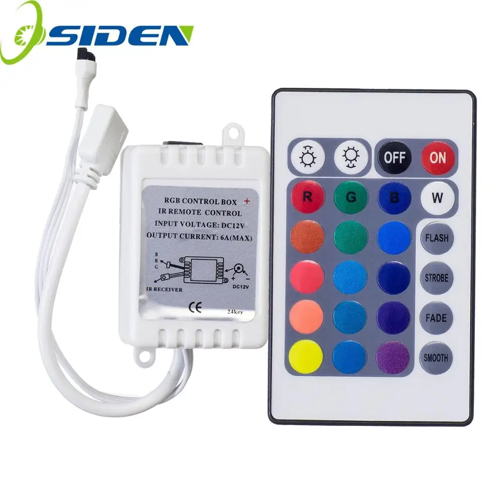 24 клавиши LED RGB контроллер DC12V IR пульт дистанционного управления для SMD 3528 5050 светодиодные полосы света