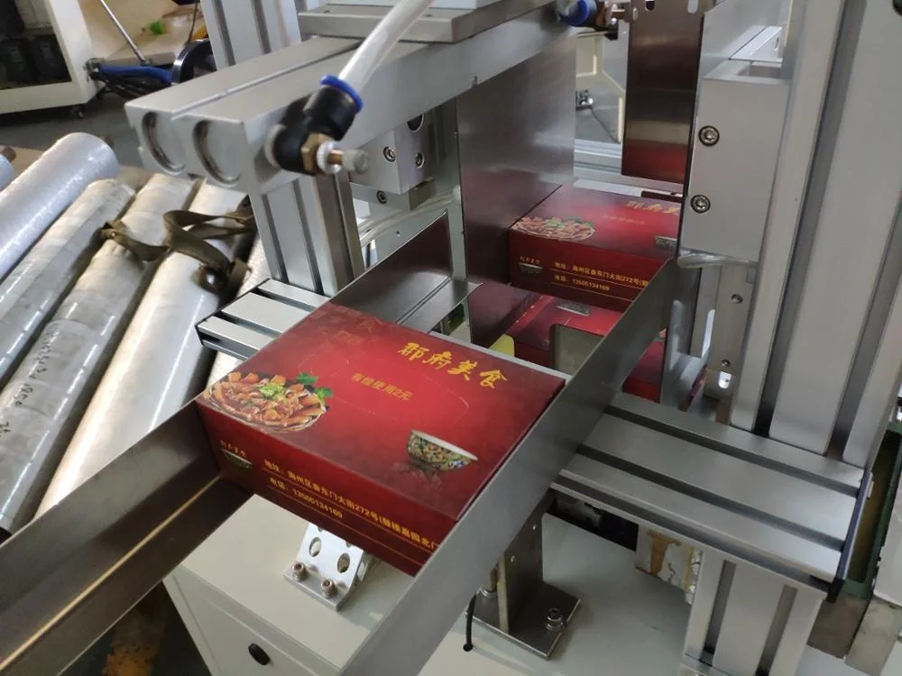 Manual facial tissue paper carton box packing machine