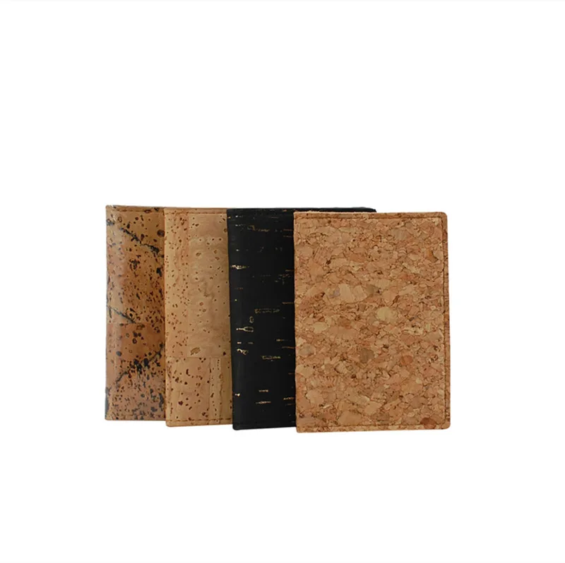 Manufacture Natural Oak Bark Wood Wallet Natural Cork Card Case Little Wallet for Wholesale Rfid Card Holder Wallet