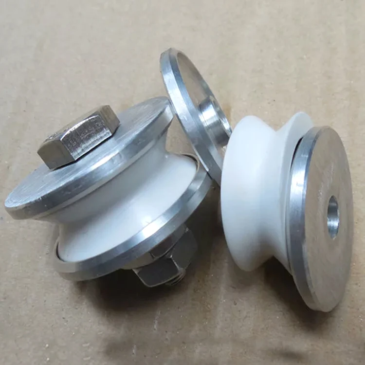 Solid Ceramic Pulley With Bracket For Bunching Machine