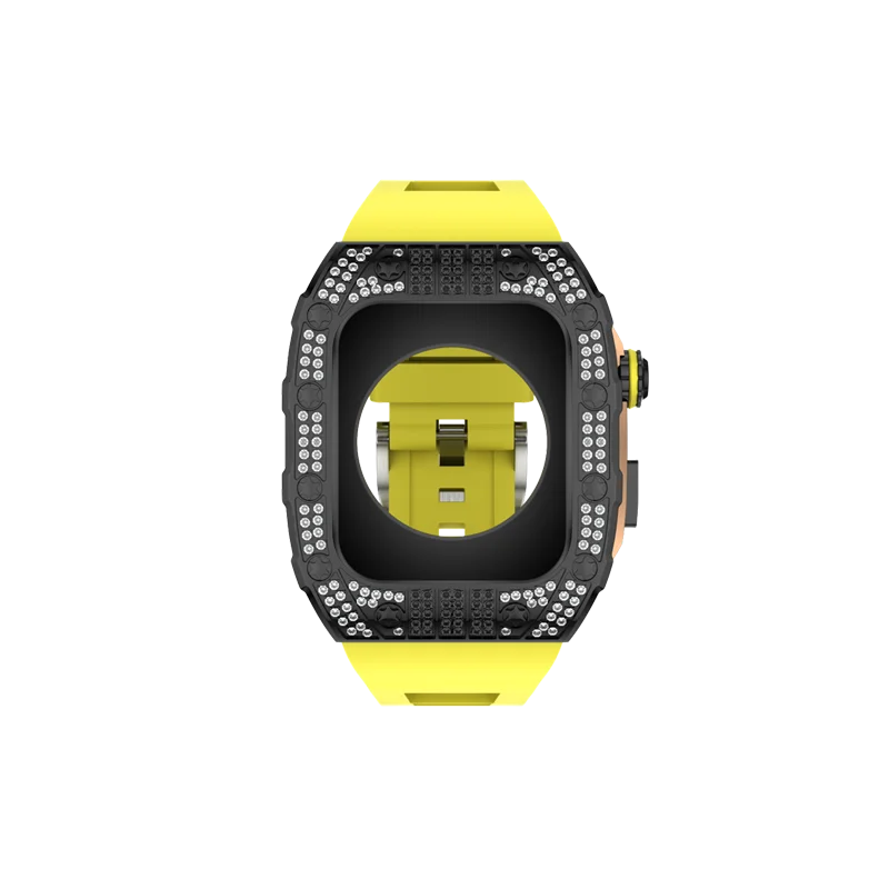 Advanced Customization 45mm 44mm 41mm Metal Case Private Brand Watch Bands For Apple I Watch Series 4 5 6 7 8